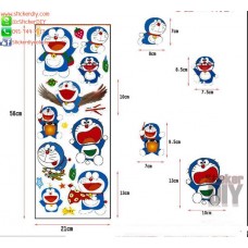 PVC wall sticker แบบสูญญากาศ Doraemon (กว้างFree.xสูงFree.)
